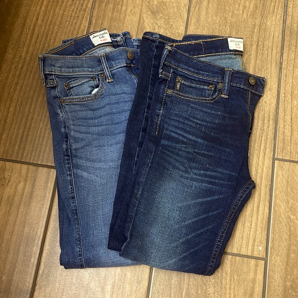Boys Abercrombie jeans excellent condition size 11/12 slim straight cut